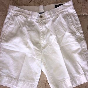 White polo shorts